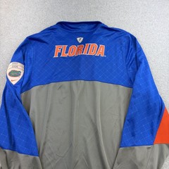 Florida Gators Shirt Mens 2XL Gray Blue NCAA Football Nike Dri Fit 1/4 Zip
