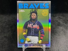 RONALD ACUNA JR 2021 TOPPS CHROME #86BC-3 1986 35TH ANNIV. REFRACTOR INSERT /ATL