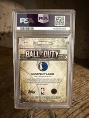 2025-26 Topps Chrome Ball of Duty Rookie Cooper Flagg #BD-21 RC PSA 10 Mavericks