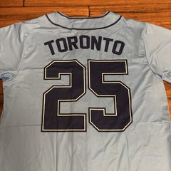 WWE Elimination Chamber Blue Jersey Toronto 25 ProSphere Mens Large NWT