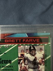 1991 Topps Stadium Club Brett Favre #94 (RC) Error Card