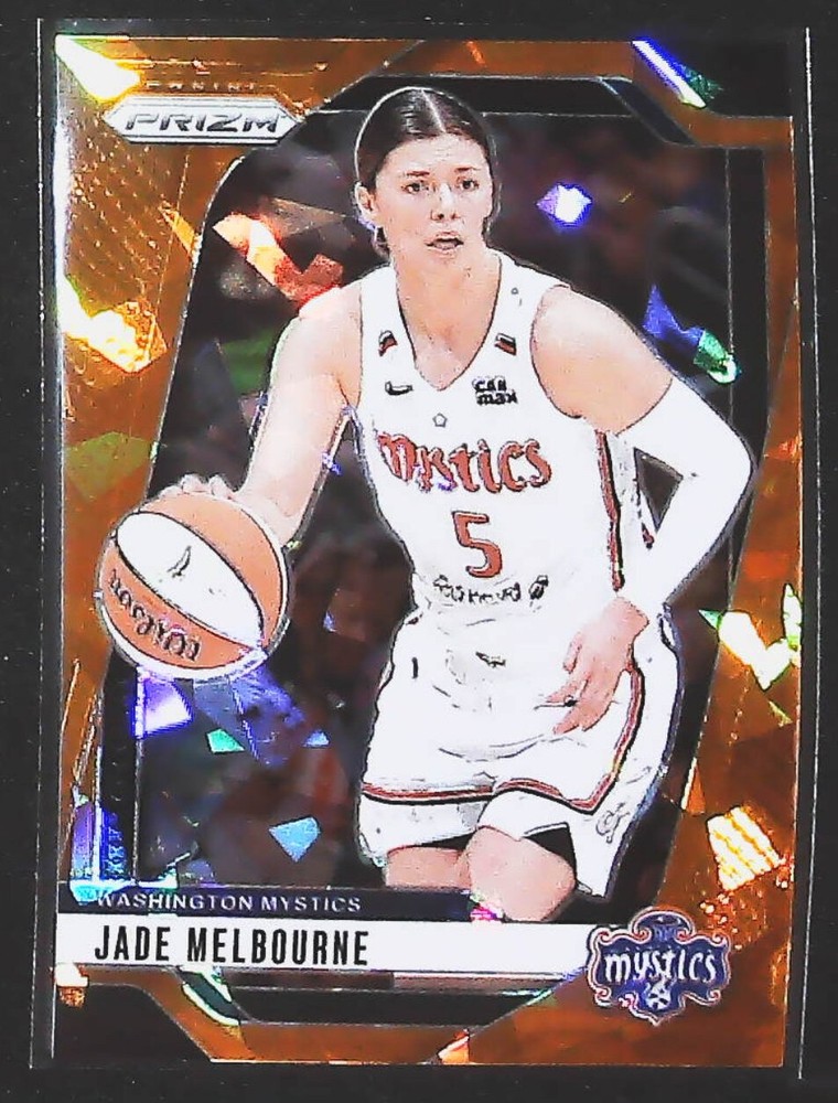 2024 Panini Prizm WNBA Jade Melbourne Ice Orange Prizms #68 Washington Mystics