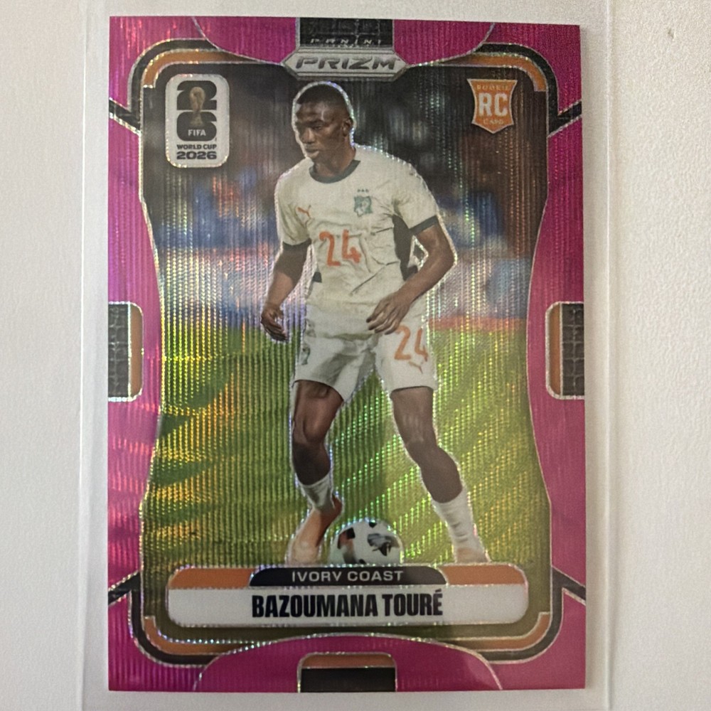 2026 Panini Prizm FIFA World Cup Pink Wave BAZOUMANA TOURE Ivory Coast /65