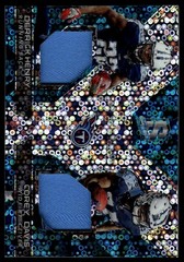 2017 Spectra Corey Davis/Derrick Henry Synced Swatches Neon Blue #/99 Titans
