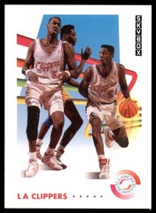 1991-92 SkyBox #470 Charles D. Smith / Danny Manning TW Los Angeles Clippers