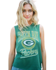 Junk Food Womens NFL Green Bay Packers Vintage Muscle Tank Shirt New XXS, XL,2XL