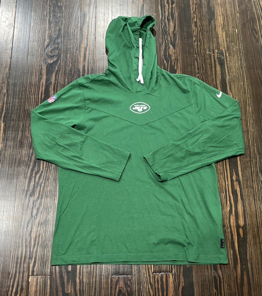 Nike New York Jets Lightweight Hoodie Men’s Medium Green Cotton Rayon Polyester