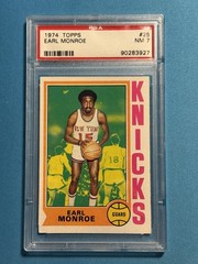 1974-75 Topps Earl Monroe #25 PSA 7 Graded Basketball Card New York Knicks