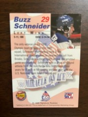 Miracle on ice Buzz Schneider # 29