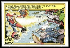 1976 Funky Sales Corp Funky Facts Baseball #26 Supersititions