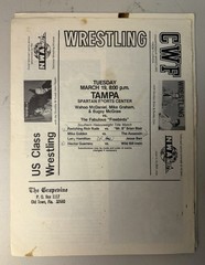 Lot of 5 VTG « The Grapevine » Florida Wrestling Prog. Vol VIII 6-10 CWF Freebirds
