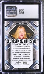 2022 Metal Pop Century #BA-CA1 Christina Applegate SILVER AUTO /15 CGC 9