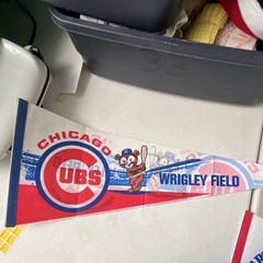 Chicago Cubs Wrigley Field Baseball Pennant Flag Banner for Cubs Fans