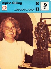 LAILA SCHOU NILSEN 1977-79 SPORTSCASTER CARD ALPINE SKIING