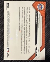 2025 Topps Now Francisco Lindor Mets 8th Leadoff HR Record #589