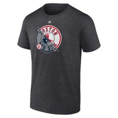 Boston Red Sox MLB Men&rsquo;s Majestic Charcoal Short Sleeve Team T-Shirts Tee: S-2XL