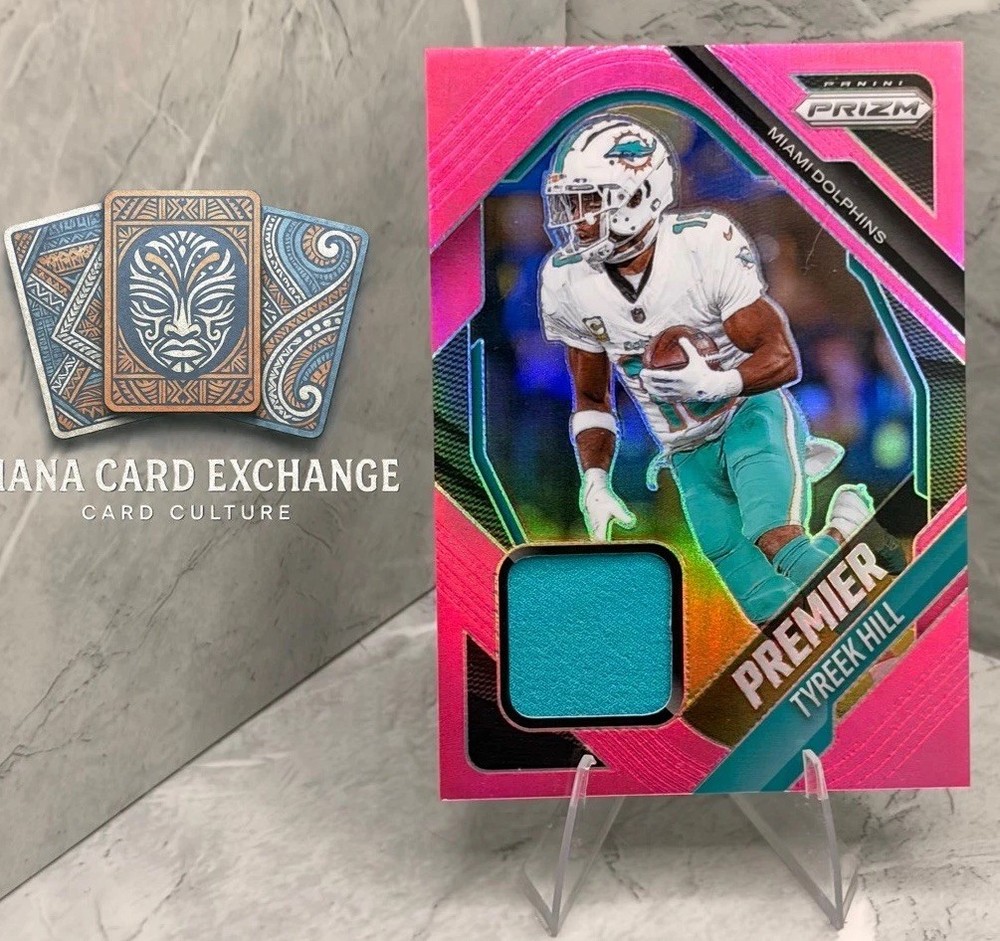 2025 Panini Prizm #PJY-THL Tyreek Hill Premier Jerseys Pink Prizm Patch🔥🤙