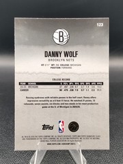 2025-26 Topps Signature Class Danny Wolf 123 Pandora Yellow Refractor RC