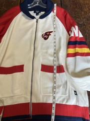 Indiana Fever WNBA Raglan Zip Up Cardigan Size XL The Wild Collective