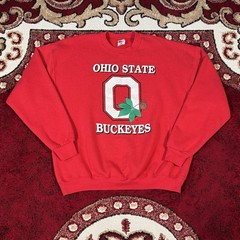 Vintage 90s Fruit of The Loom Ohio State Buckeyes Sweatshirt Size XXL Made in US