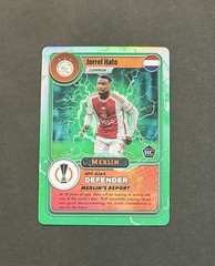 2023-24 Topps Merlin UEFA #MG-1 Jorrel Hato Merlin’s Gamers Refractor RC