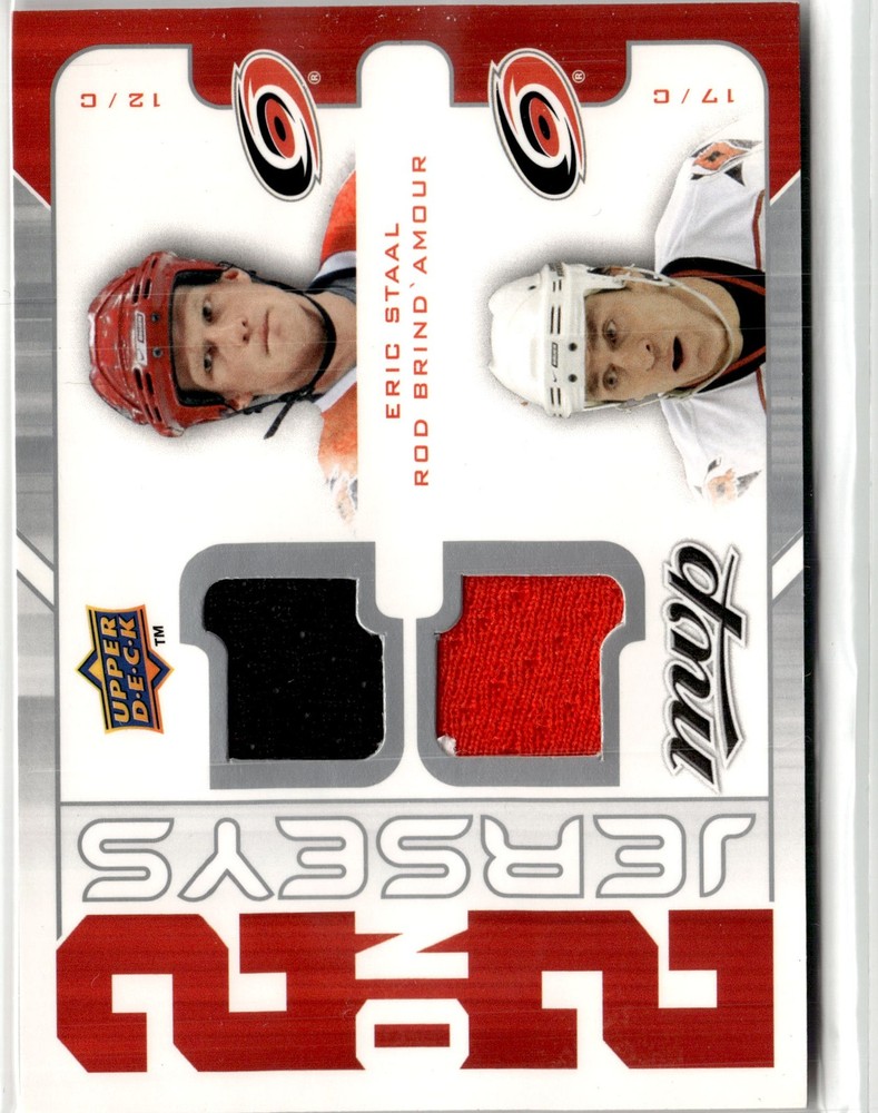 2008-09 MVP #J2-WBSW Staal Brind&rsquo;Amour Ward Williams Two on Two Jerseys