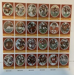 1972 Sunoco SAINT LOUIS CARDINALS 24 Player Action Stamp Team sheet+new Players!