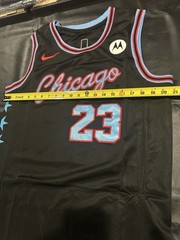 Michael Jordan Chicago Bulls Jersey City Edition Black Large