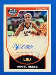 QTY AVL #/99! Angel Reese Auto 2023-24 Bowman Chrome U Refractor Autograph LSU