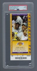 PSA GEM MINT 10 – KOBE BRYANT NBA FINALS CELTICS @ LAKERS 2010 FULL TICKET GM#6