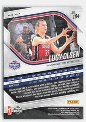 2025 Panini Prizm WNBA #104 Lucy Olsen White Seismic Prizms