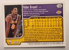 1999-00 Topps GOLD KOBE BRYANT Orange Border Los Angeles Lakers # 125