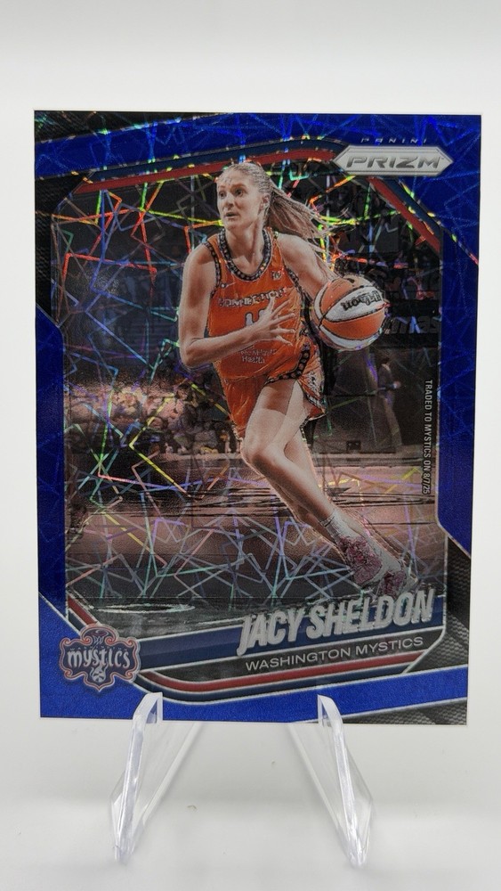 2025 Panini Prizm WNBA – Jacy Sheldon #113 Blue Velocity Prizm
