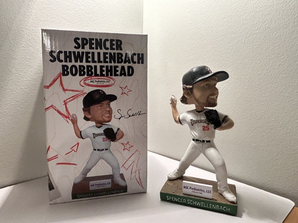 Spencer Schwellenbach Rome Emperors Bobblehead SGA 4/19/25 Atlanta Braves