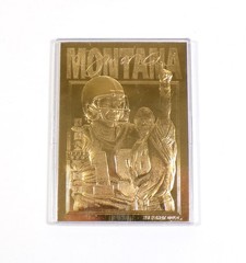 1995 Upper Deck Joe Montana 23kt Gold Foil Card with COA & Box