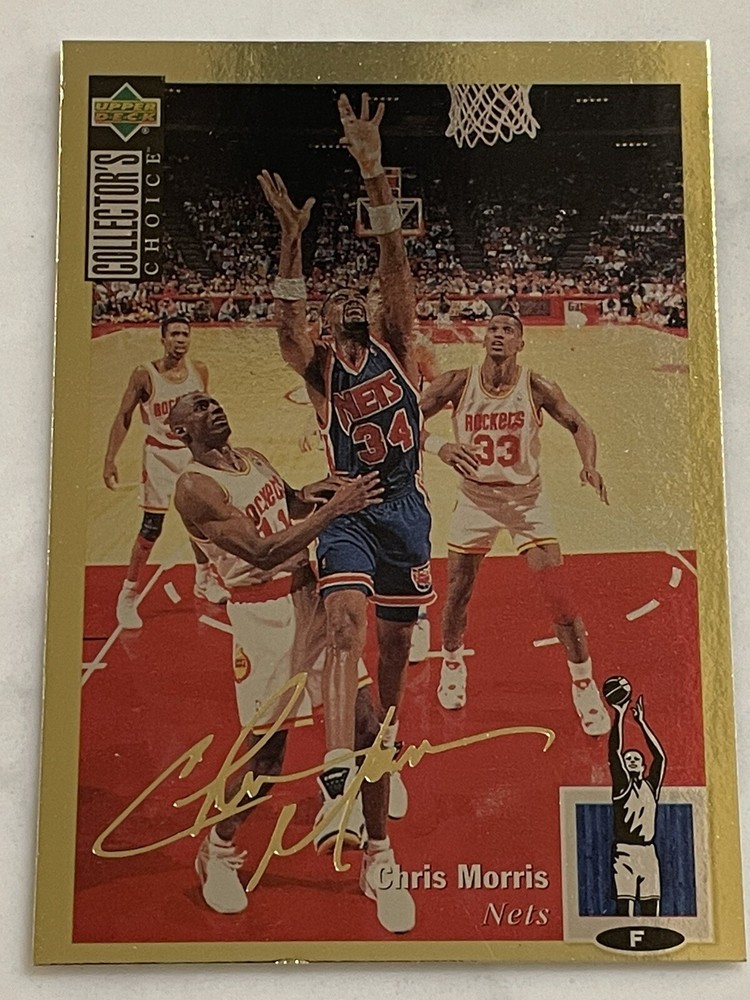 1994-95 Upper Deck Collector&rsquo;s Choice Gold Signature Chris Morris #148 Nets
