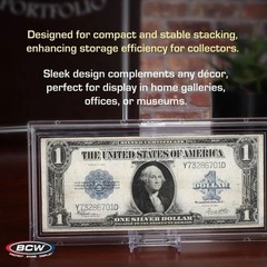 NEW ( 3 ct) BCW Currency Deluxe Slab Holder- Large Bill