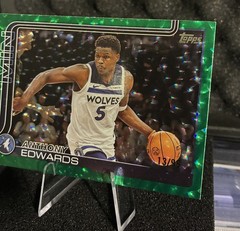 2025-26 Topps – Anthony Edwards #108 Green Rainbow /99