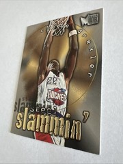 1996-97 Fleer Metal – Steel Slammin&rsquo; Clyde Drexler #2 – Rockets