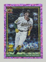 Jacob Wilson 2026 Topps Series 1- All Star Rookie #T91-77 Pink Crackle Foil SP