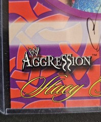 Fleer 2003 WWE Aggression Queens of the Ring Stacy Keibler Signed Auto