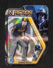 2025 Bowman Draft – Bowman in Action Brady Ebel #BIA-20 Milwaukee Brewers