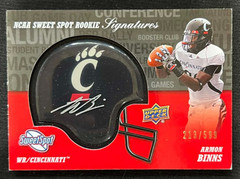 ARMON BINNS 2011 Sweet Spot Rookie Signatures RC AUTO Cincinnati #213/599