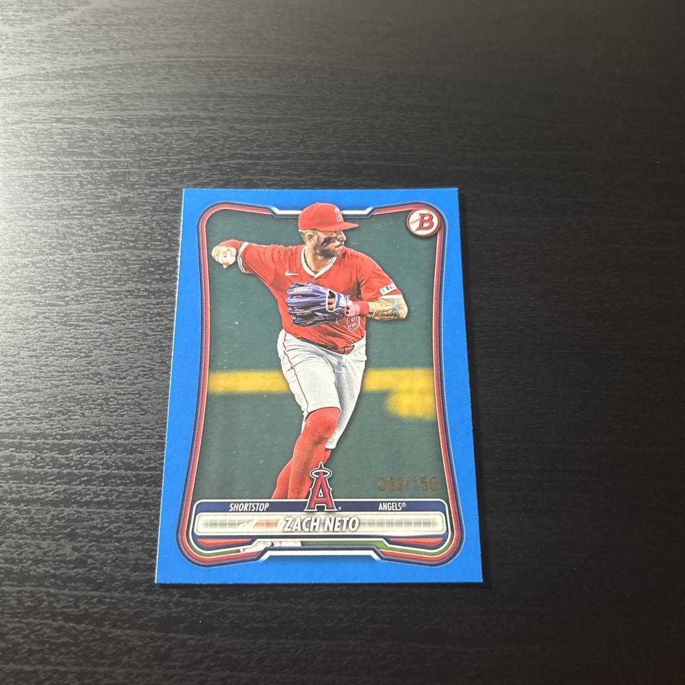 2026 Bowman #42 Zach Neto Blue Pattern #/150