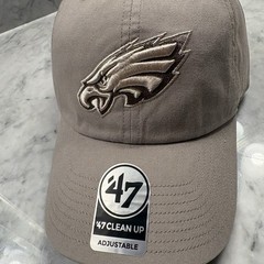 ‘47 Brand Philadelphia Eagles Desert Tan Clean Up Adjustable Strap NFL Dad Hat