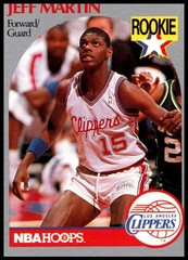 1990 Jeff Martin Rookie BASKETBALL #148 Los Angeles Clippers