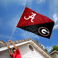 Alabama vs Georgia House Divided 3×5 Flag Banner