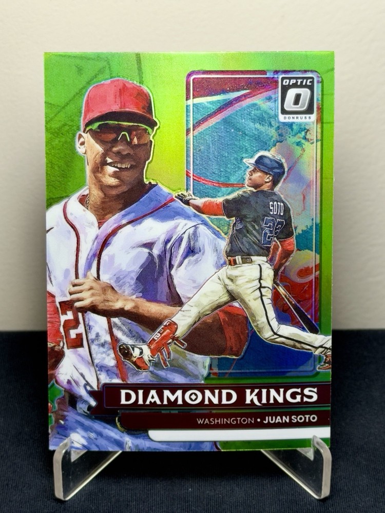 2022 Panini Donruss Optic Lime Green Holo Diamond Kings Juan Soto #20