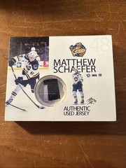 Matthew Schaefer Erie Otters Rookie Used Jersey Display – NY Islanders NHL ROY!