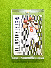 Baker Mayfield CLEAR BLUE ROOKIE CARD #/149 SP RC 2018 BAKER MAYFIELD Illusions